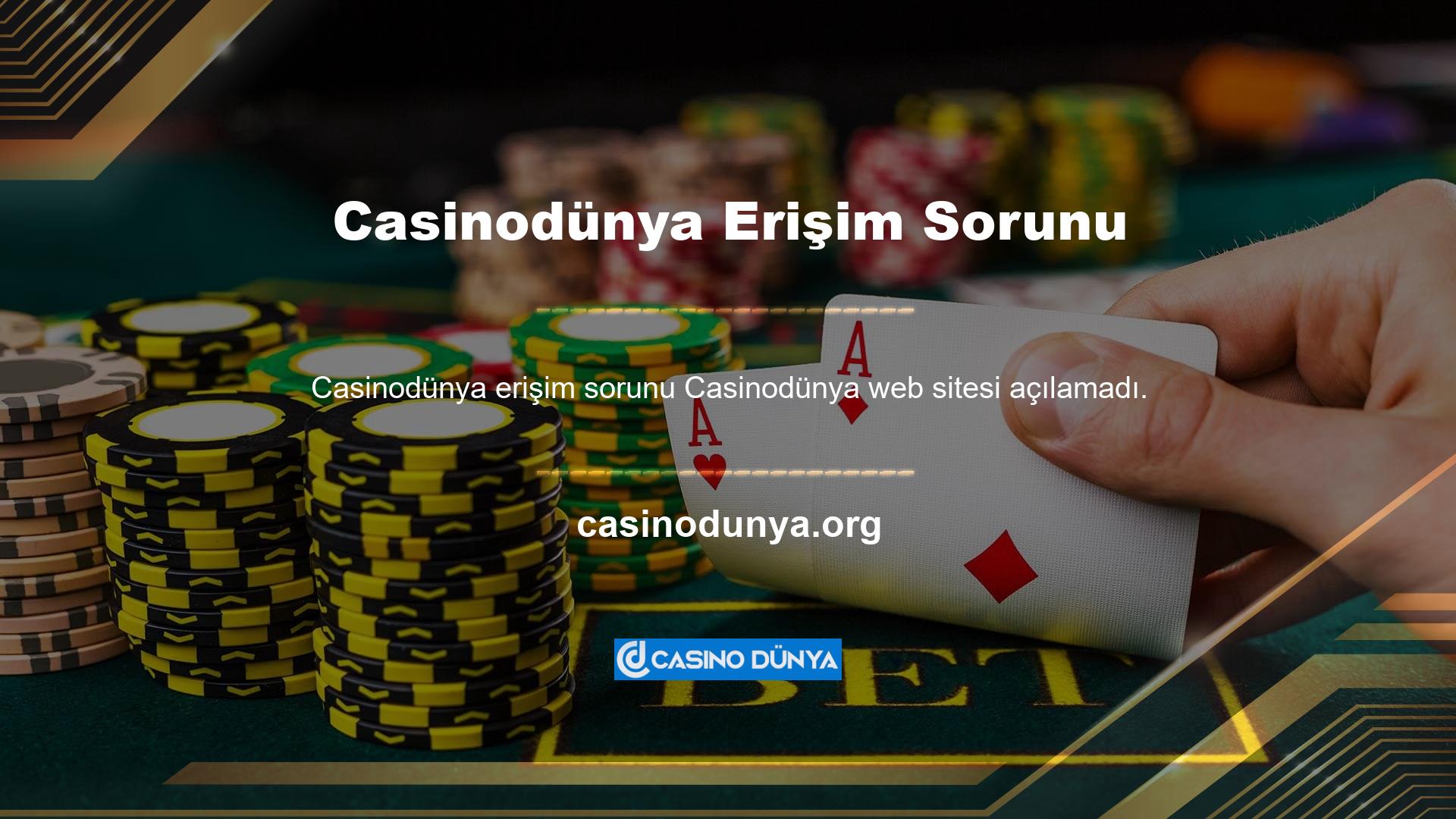 Ne yapmalıyım? DNS ayarlarınızı değiştirerek Casinodünya giriş işlemini tamamlayabilirsiniz